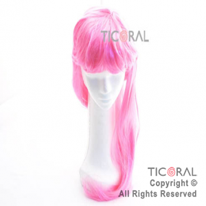 PELUCA LARGA CORTE EN CAPAS CASI LACIA HS7535-2 ROSA x 1